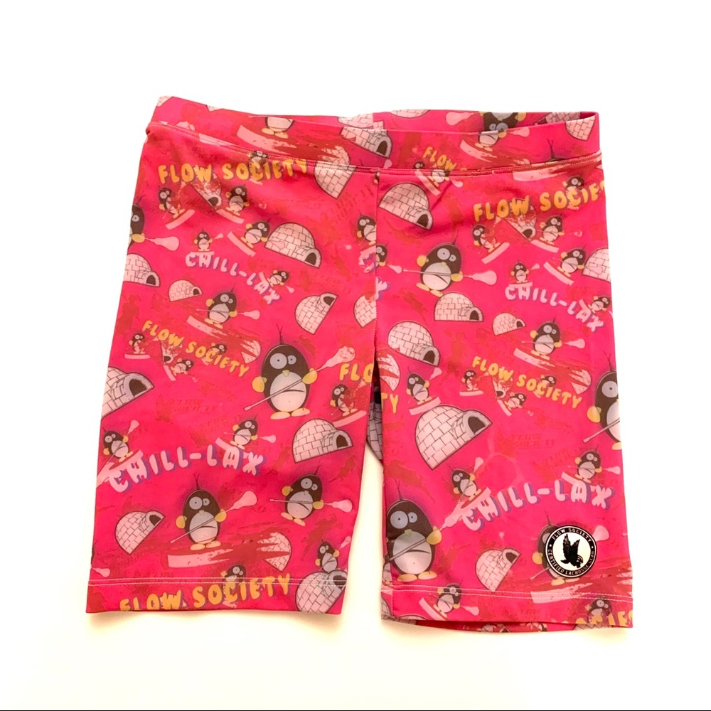 🌵 Flow Society | Pink Lacrosse Compression Shorts